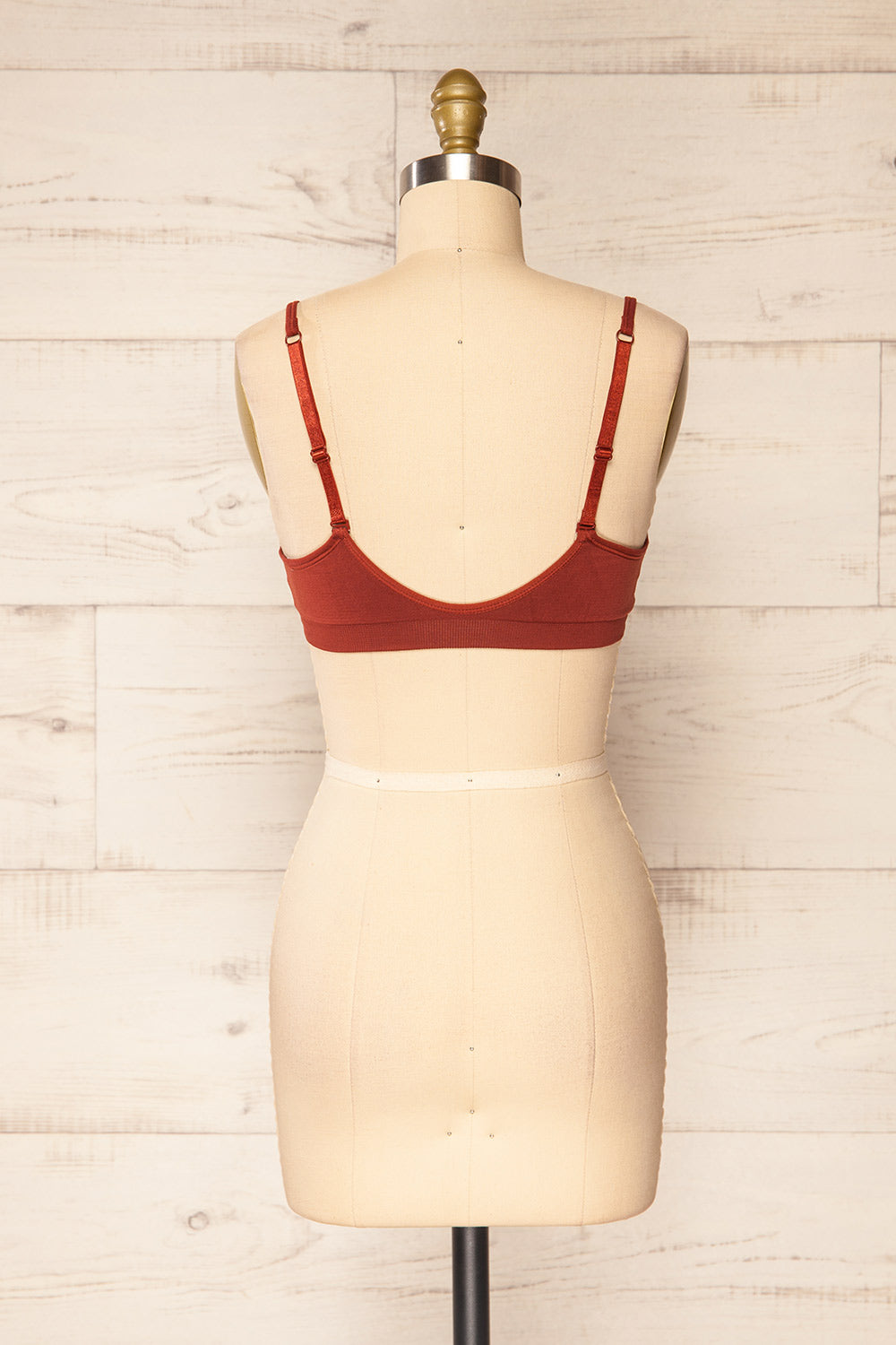 Pyzdry Orange Padded Stretchable Bralette | La petite garçonne back view
