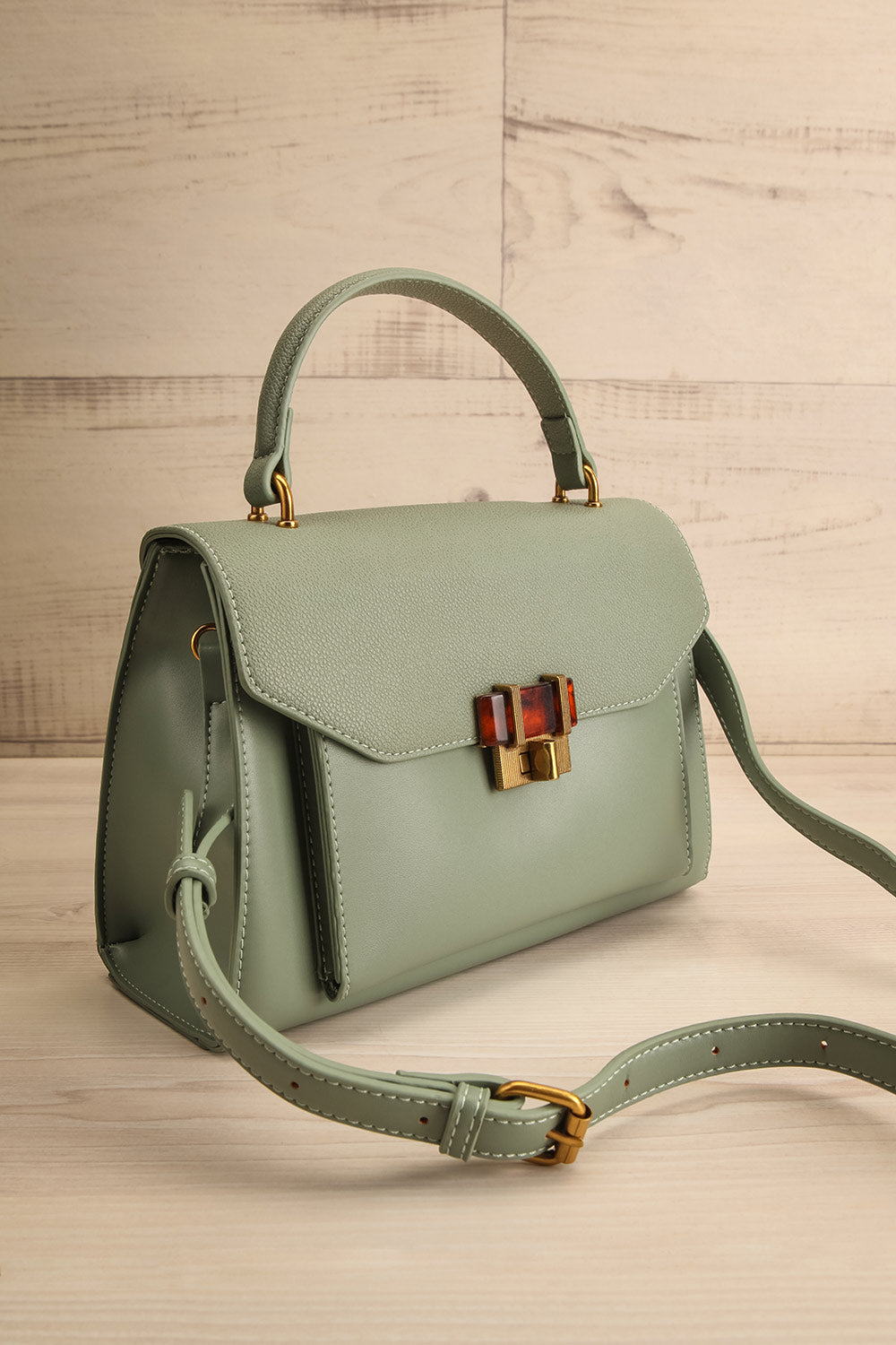 Questio Sage Top Handle Crossbody Handbag | La petite garçonne side view