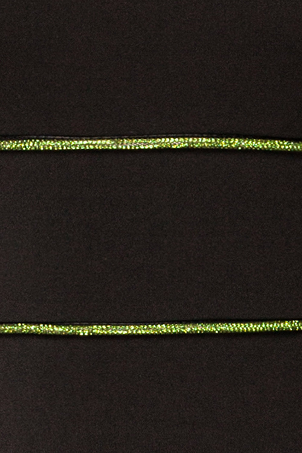 Raelyn Black Fitted Midi Dress w/ Rhinestone Detail | La petite garçonne details