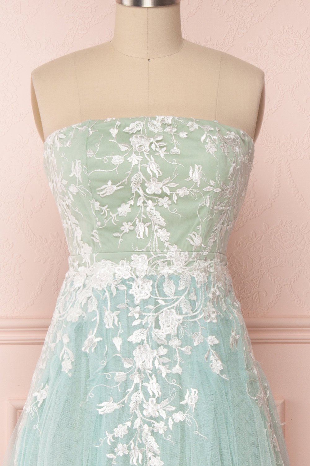 Raihau | Green Floral Gown