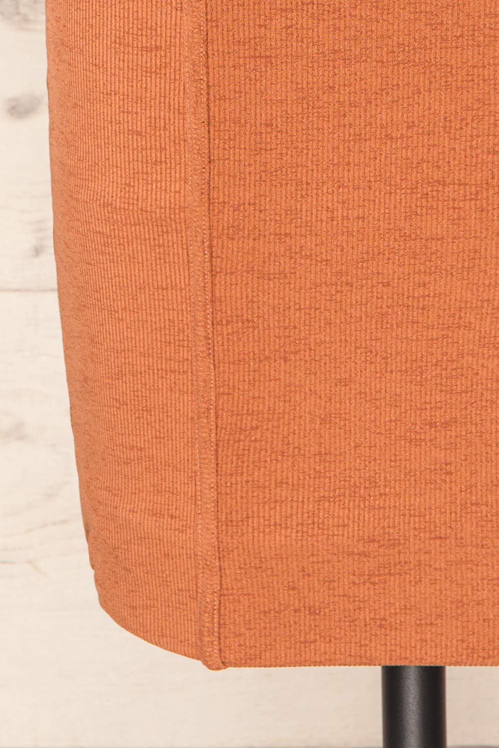 Rawa Clay Short Sleeve Fitted Ribbed Dress | La petite garçonne bottom