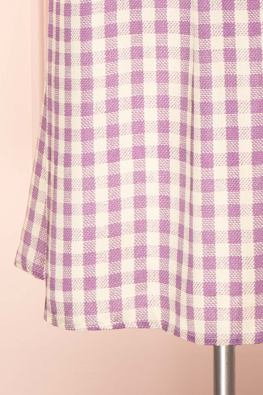 Rhea Long Sleeve Plaid Satin Midi Dress | Boutique 1861 bottom 