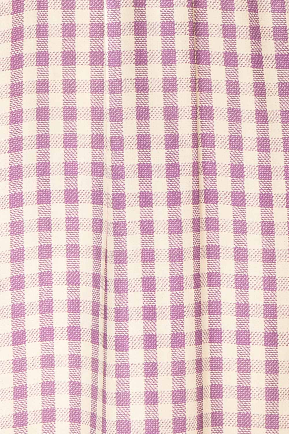 Rhea Long Sleeve Plaid Satin Midi Dress | Boutique 1861 fabric 