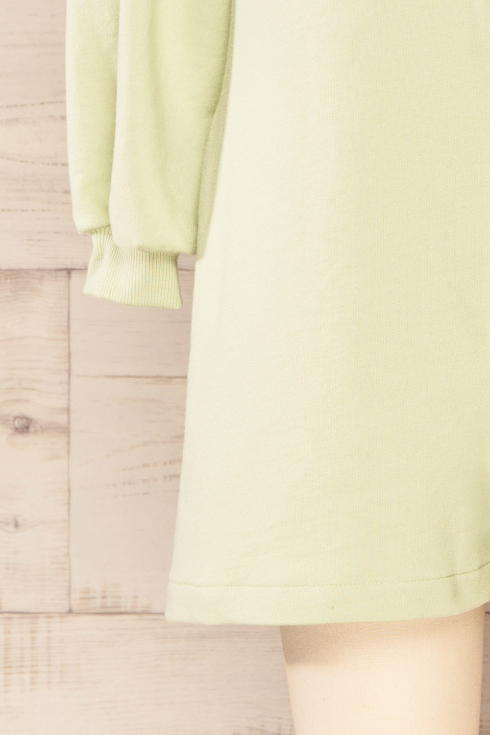 River Matcha Green Long Sleeve Polo Romper | La petite garçonne bottom