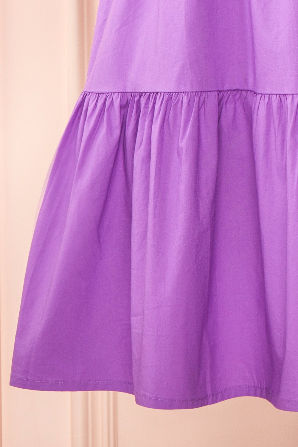 Rochele Tiered Short Dress w/ Puffy Sleeves | Boutique 1861 bottom