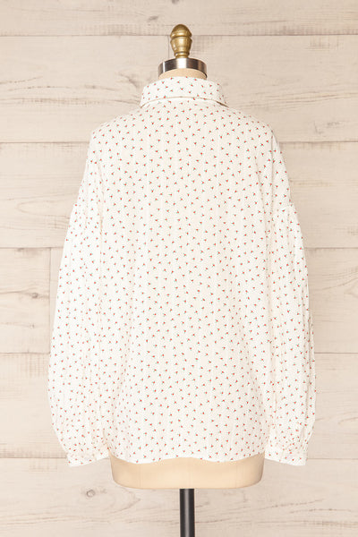 Roosendaal Patterned Oversized Button-Up Shirt | La petite garçonne back view