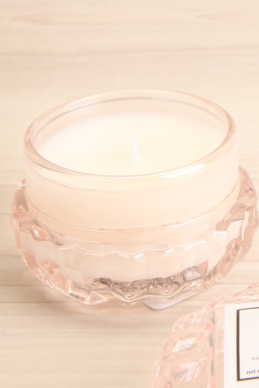Macaron Candle Rose Colored Glasses | La petite garçonne open close-up