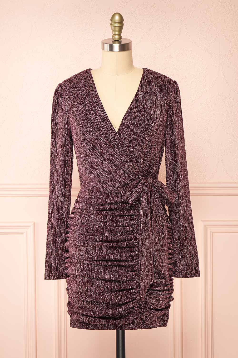 strapless open back dress Sequin Shirt Dress S main image 0