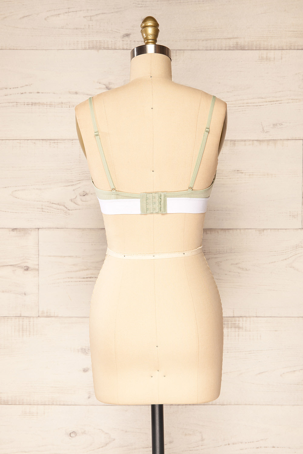 Roveto Mint Bralette | La petite garçonne back view