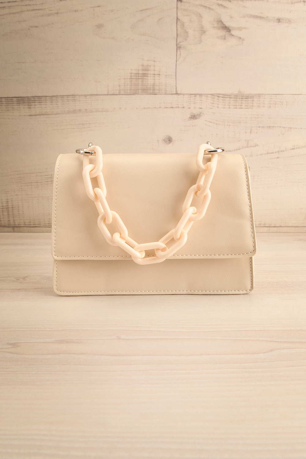 Rutaro Ivory Handbag w/ Removable Strap | La petite garçonne
