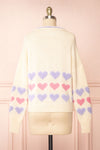 Sabina Knitted Cardigan w/ Heart Embroidery | Boutique 1861 back view