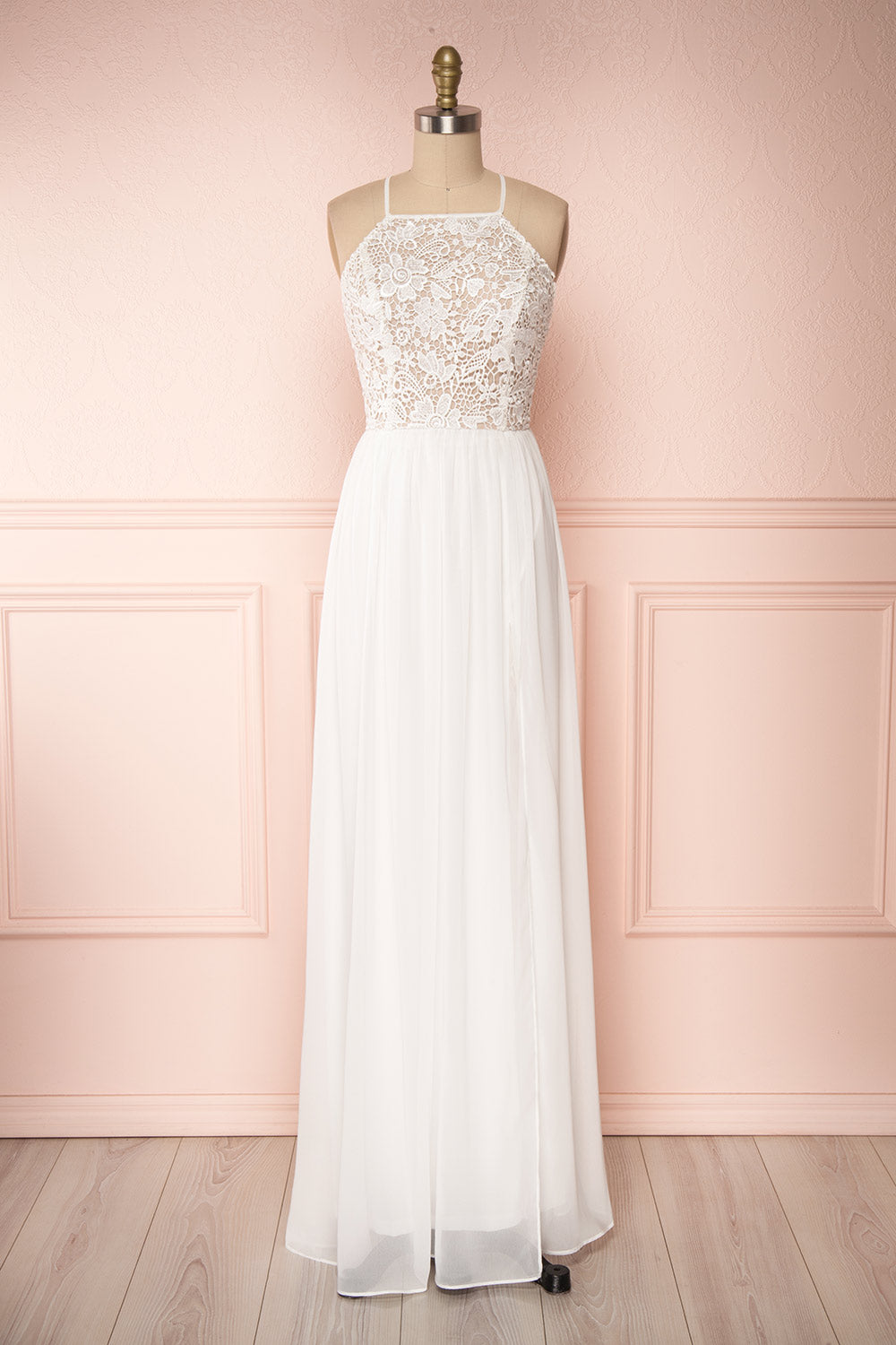 Sabira Ivory Maxi Dress | Robe Ivoire fabric | Boudoir 1861