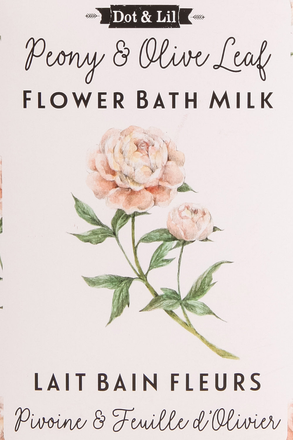 Sachet Lait de Bain Fleurs Pivoine et Feuille d'Olivier | La petite ga… close-up
