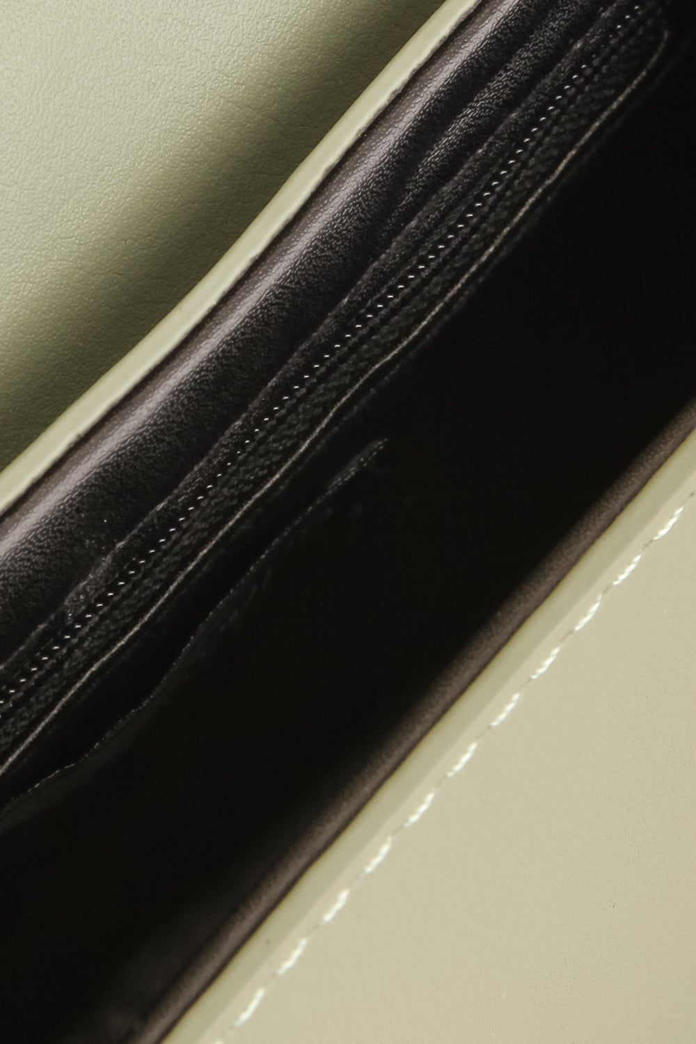 Sagittarius Sage Small Handbag | La petite garçonne inside close-up