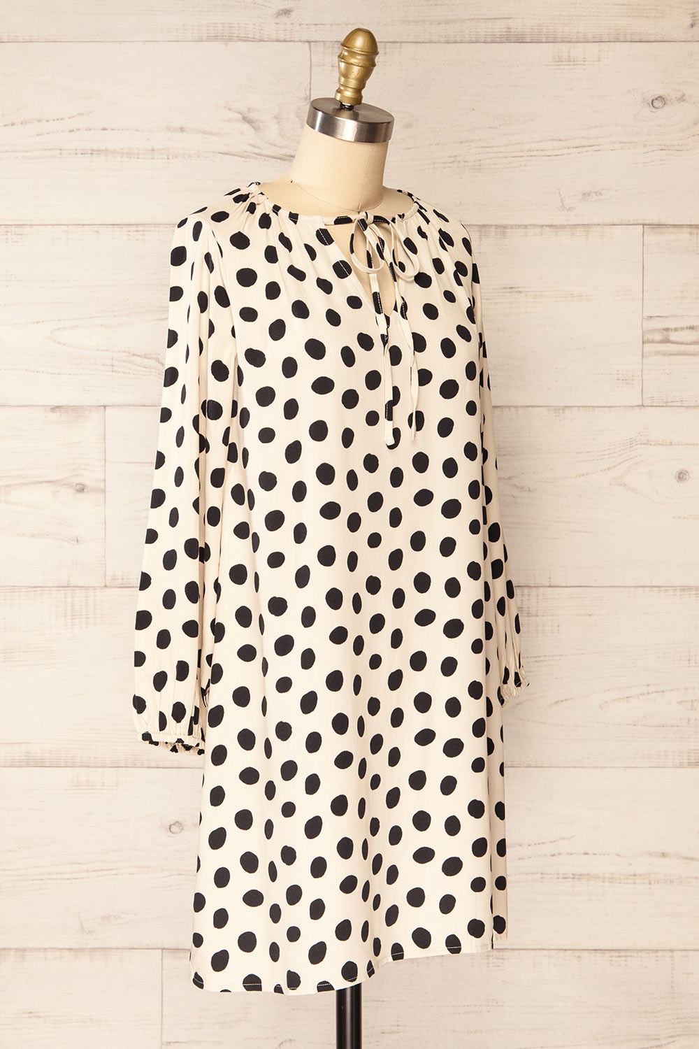 Saitama Short Dress w/ Polka Dots | La petite garçonne side view