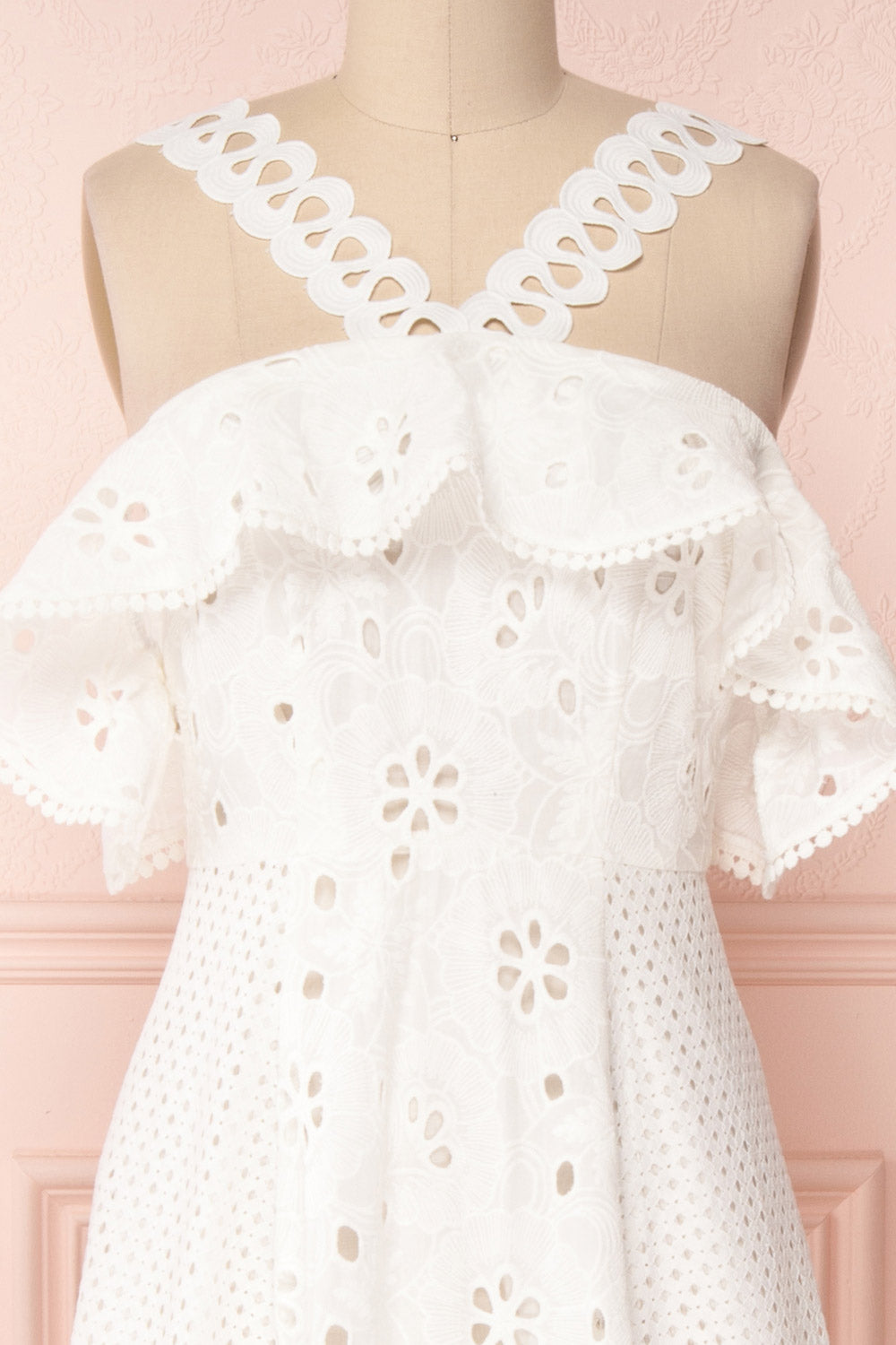 Sandelis | White Embroidered Dress