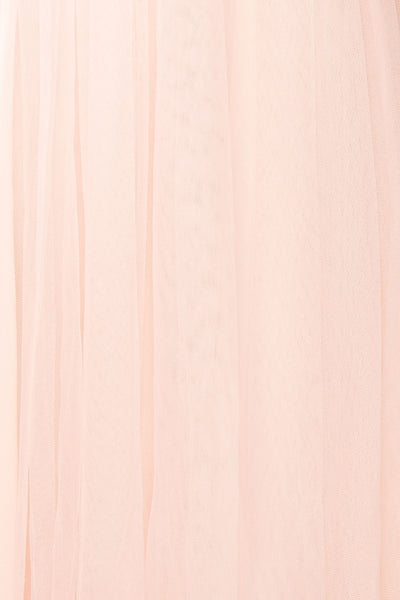 Santana Off-Shoulder Tulle Midi Dress | Boutique 1861 texture