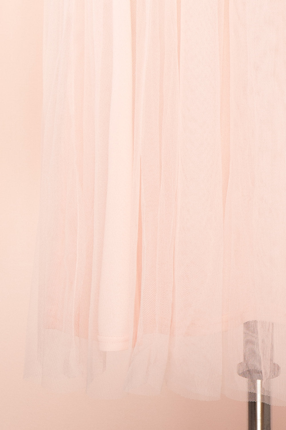 Santana Off-Shoulder Tulle Midi Dress | Boutique 1861 bottom close-up