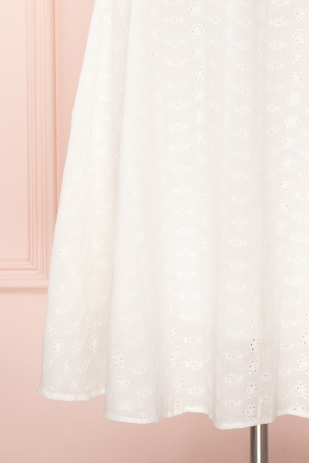 Sarika White Floral Openwork A-Line Skirt | Boutique 1861 8