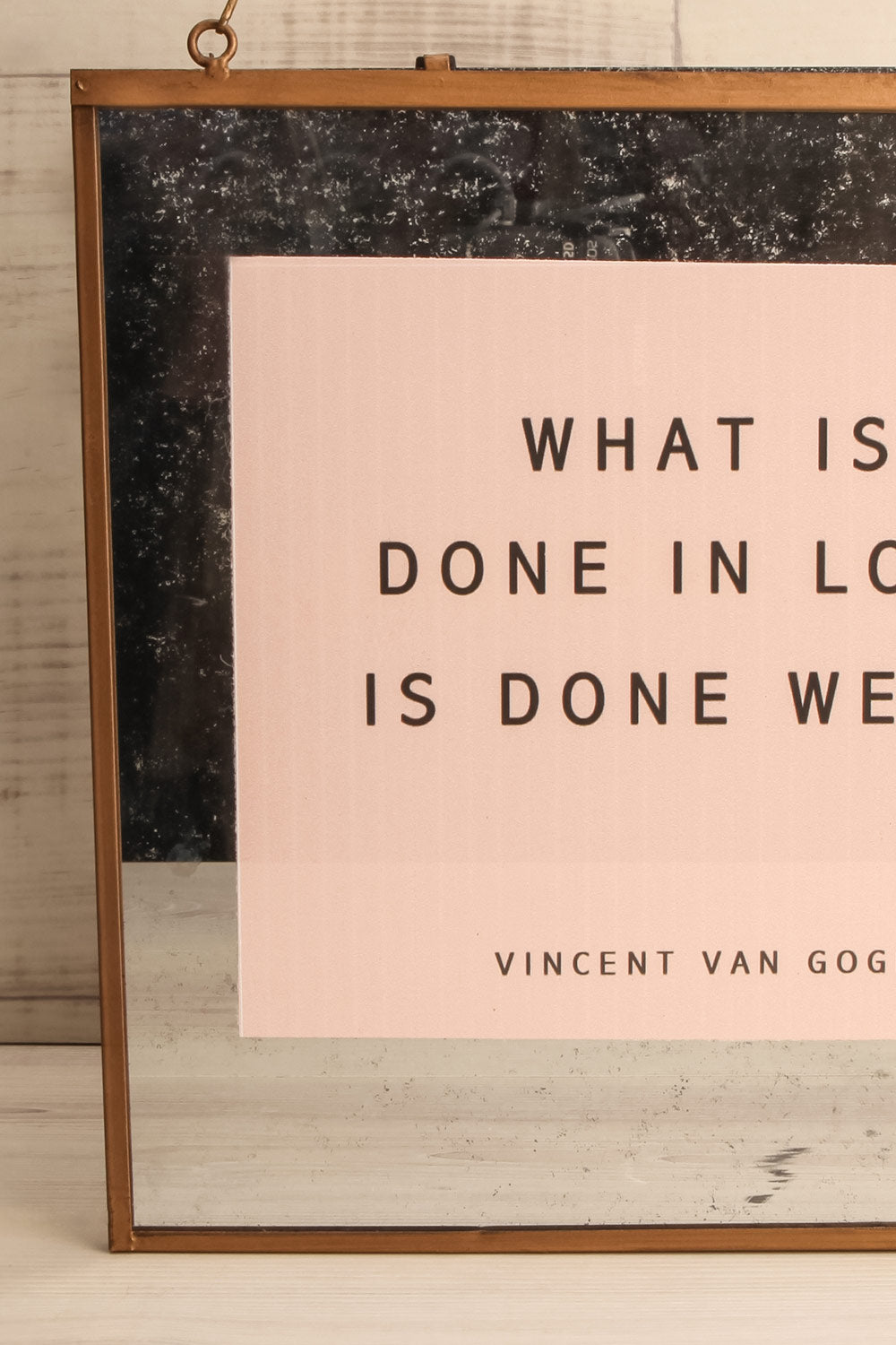 Selfoss Vintage Looking Mirror with Quote | La Petite Garçonne Chpt. 2 3