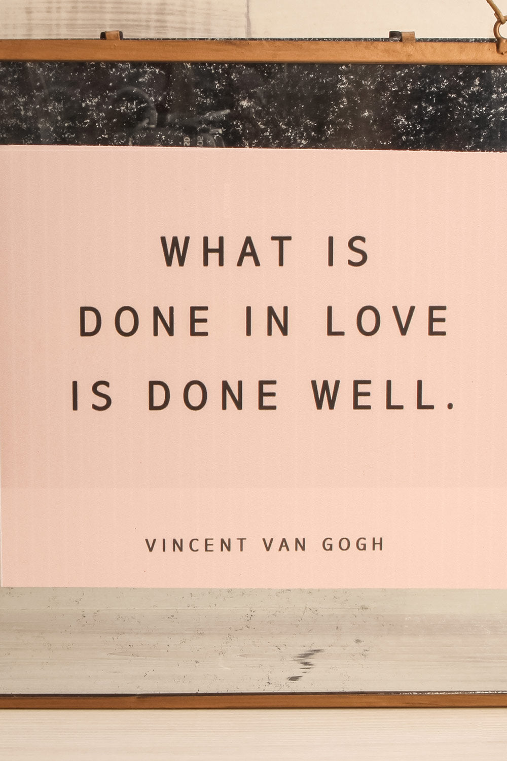 Selfoss Vintage Looking Mirror with Quote | La Petite Garçonne Chpt. 2 2