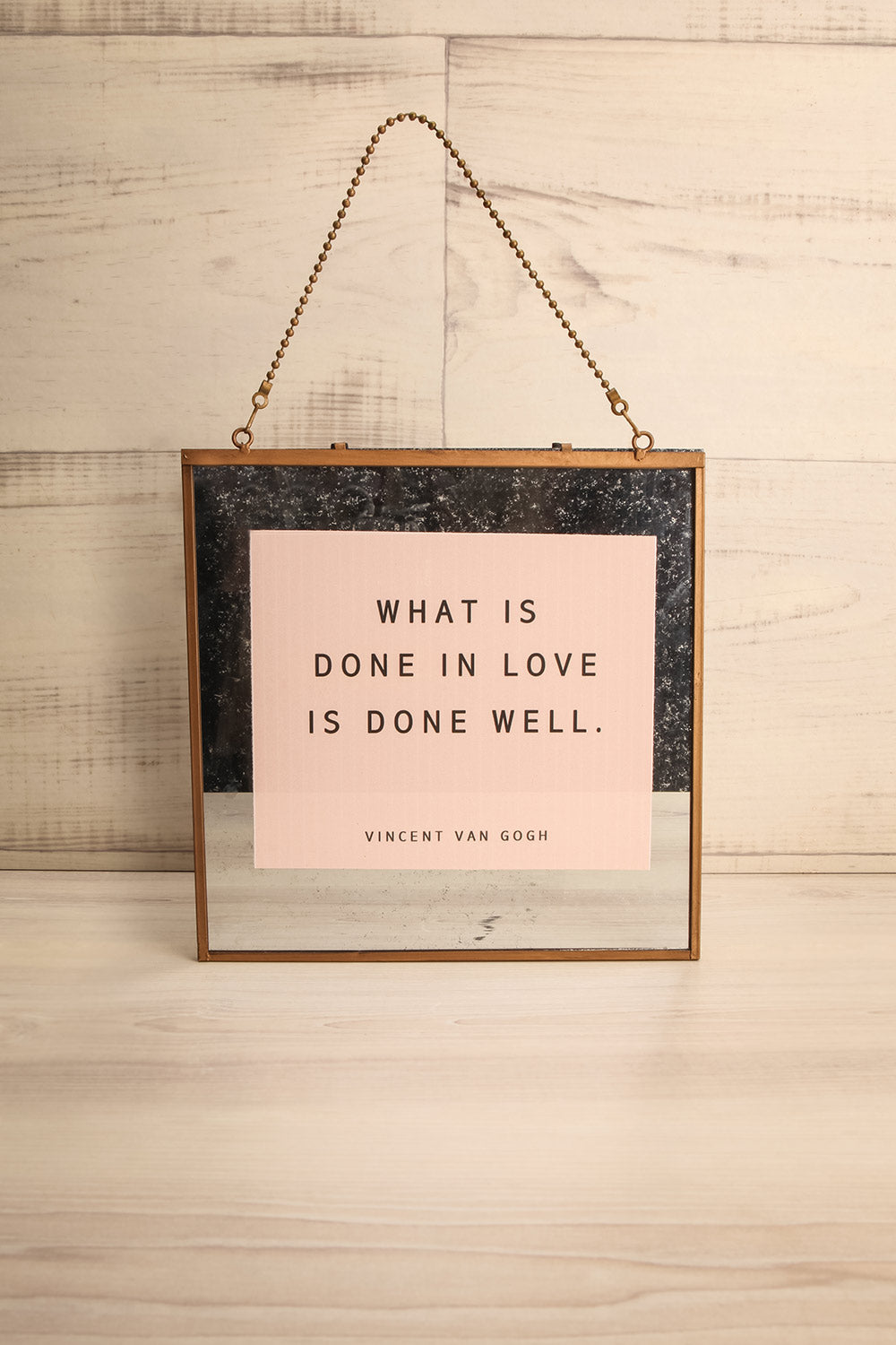 Selfoss Vintage Looking Mirror with Quote | La Petite Garçonne Chpt. 2 1