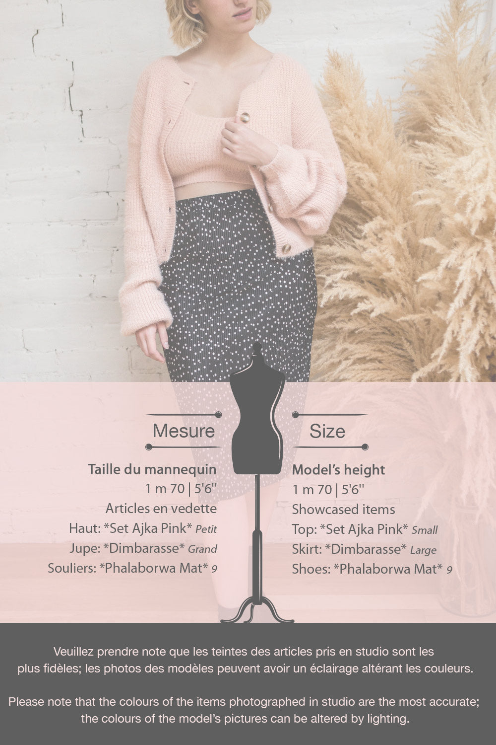 Set Ajka Ivory Fuzzy Cardigan & Cami Set | La petite garçonne fiche