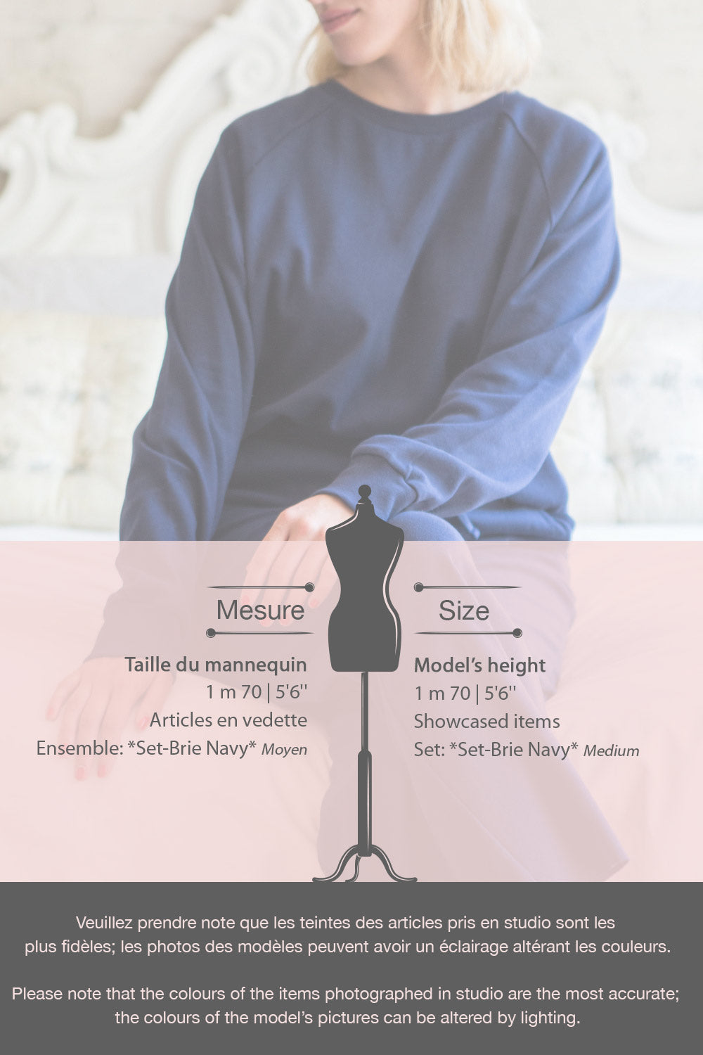 Set Brie Grey Sweater and Lounge Pants | La petite garçonne fiche