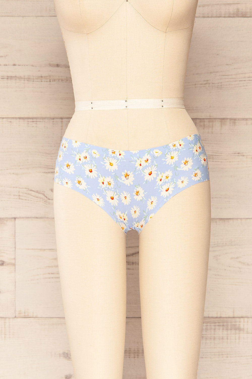 Set Hydra Pack of 3 Seamless Undies | La petite garçonne blue front view