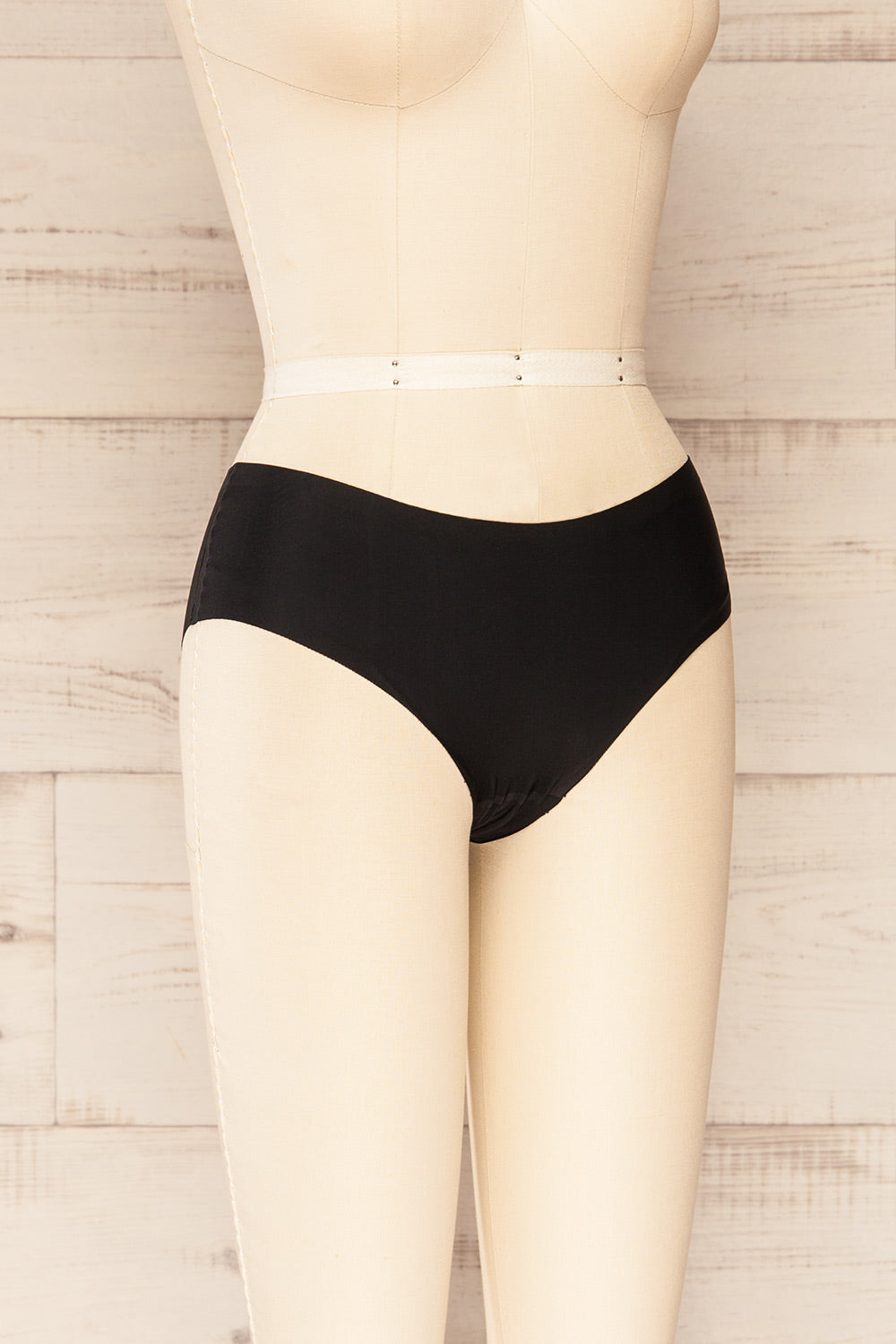 Set Hydra Pack of 3 Seamless Undies | La petite garçonne black side view