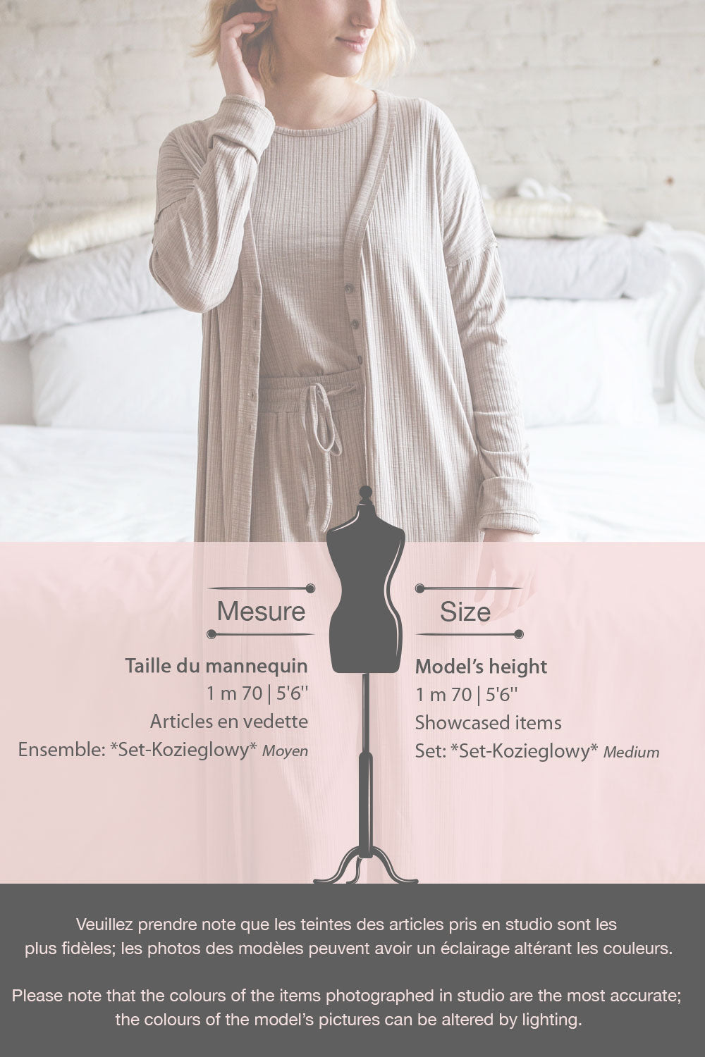 Set Kozieglowy Grey 3-Pieces Lounge Set | La petite garçonne fiche