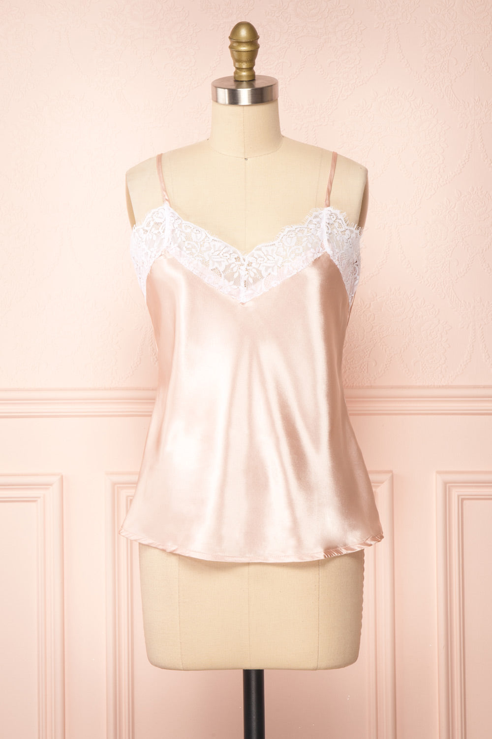 Set Loukoum Satin Cami & Shorts | Boutique 1861 front top