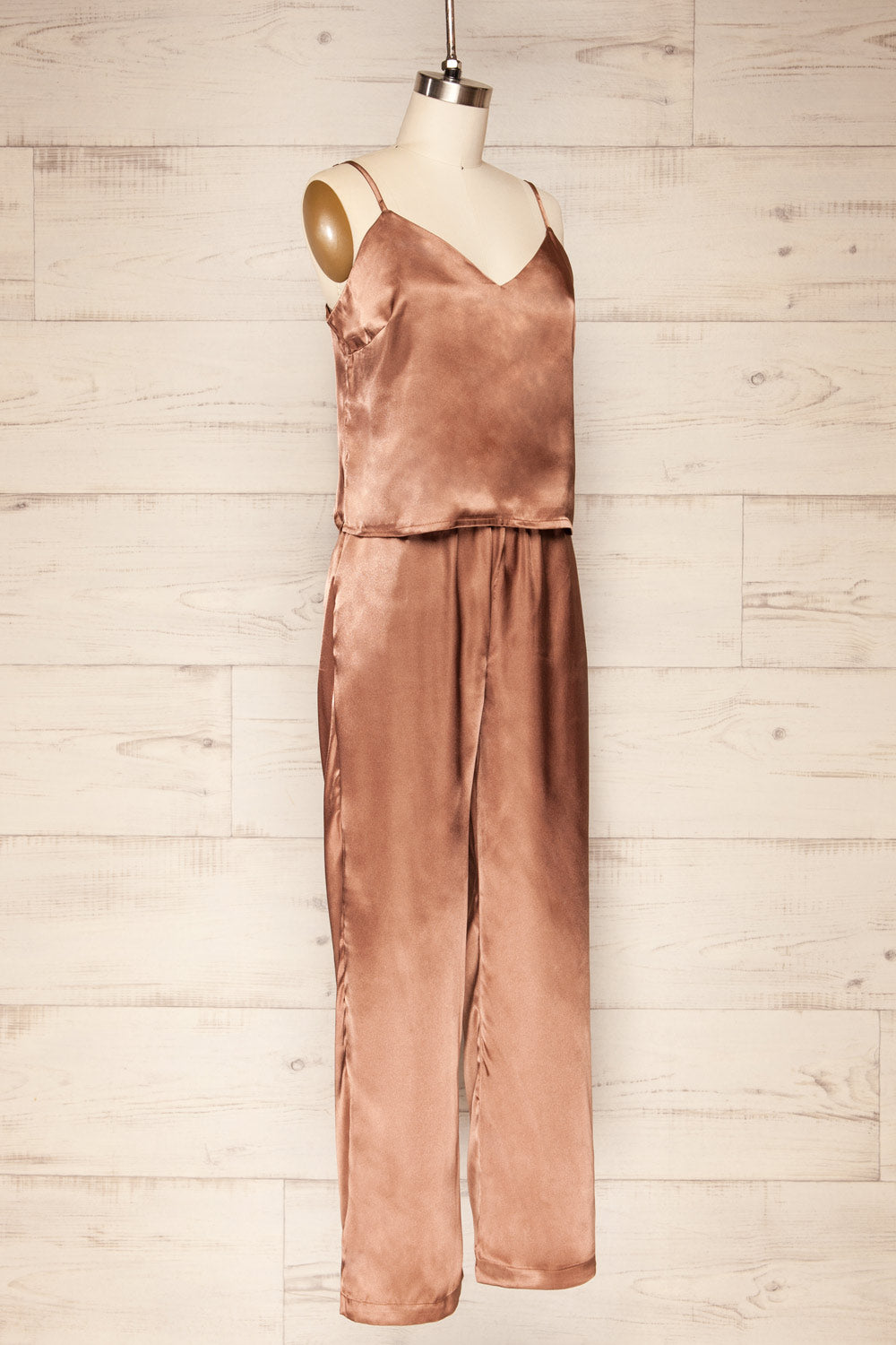 Set Prigatef Satin Cami & Pants | La petite garçonne side view