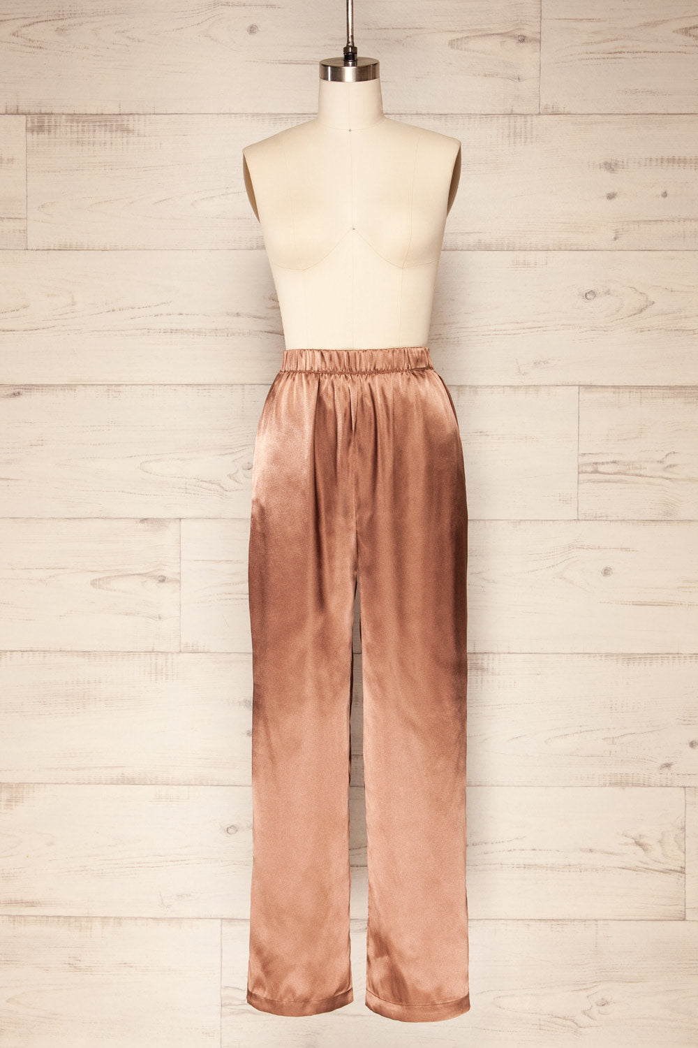 Set Prigatef Satin Cami & Pants | La petite garçonne front view pants