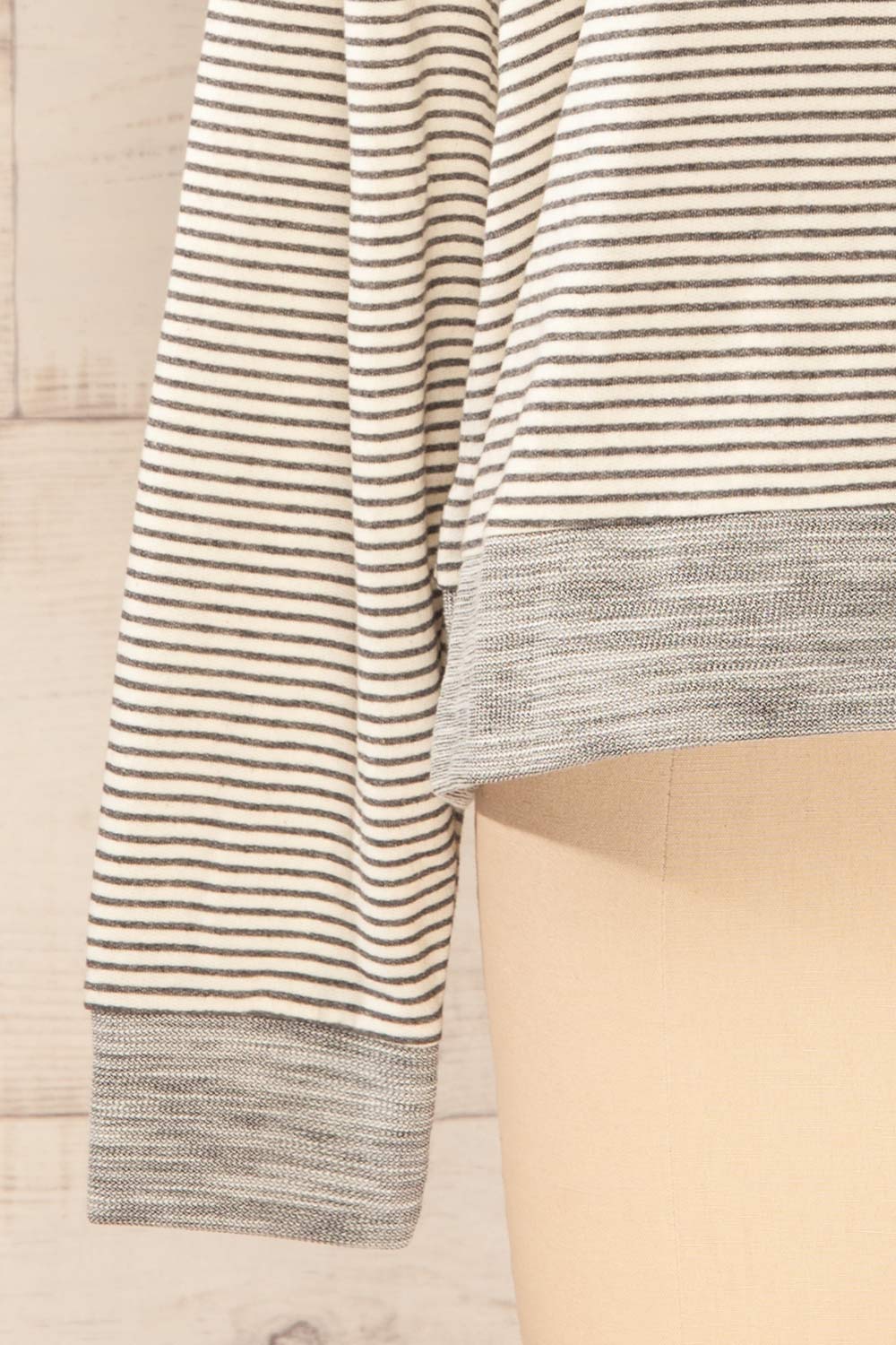 Set Radomko Grey Striped Lounge Set | La petite garçonne top sleeve