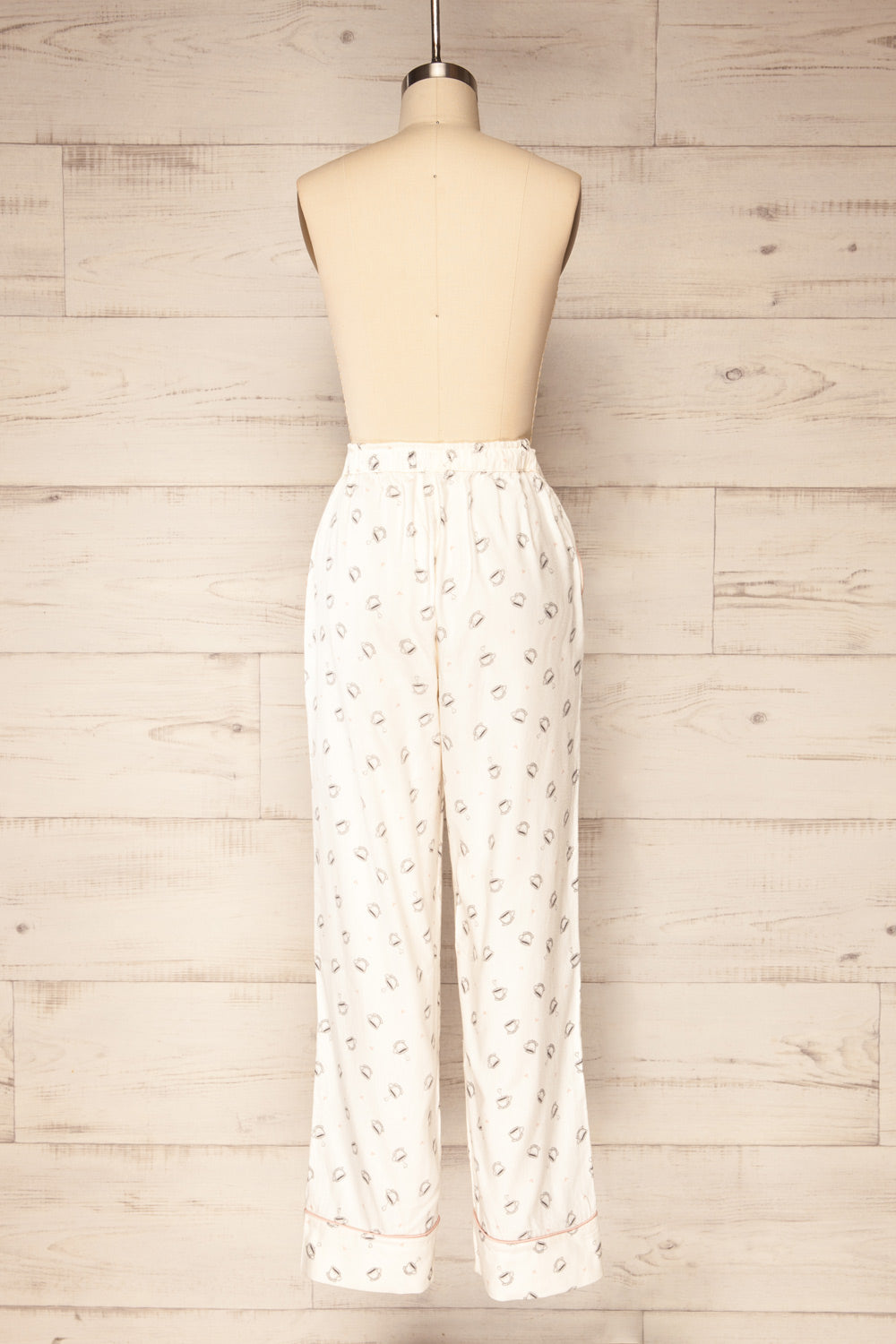 Set Valjevo Pyjama Set w/ Coffee Mug Print | La petite garçonne back pants