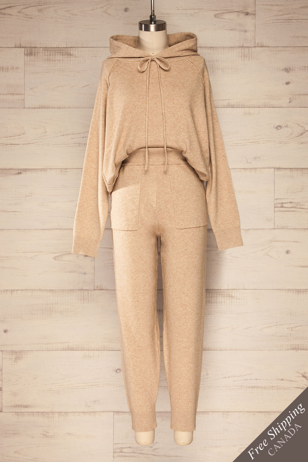 Kaunas Beige Cozy Lounge Set | La petite garçonne set