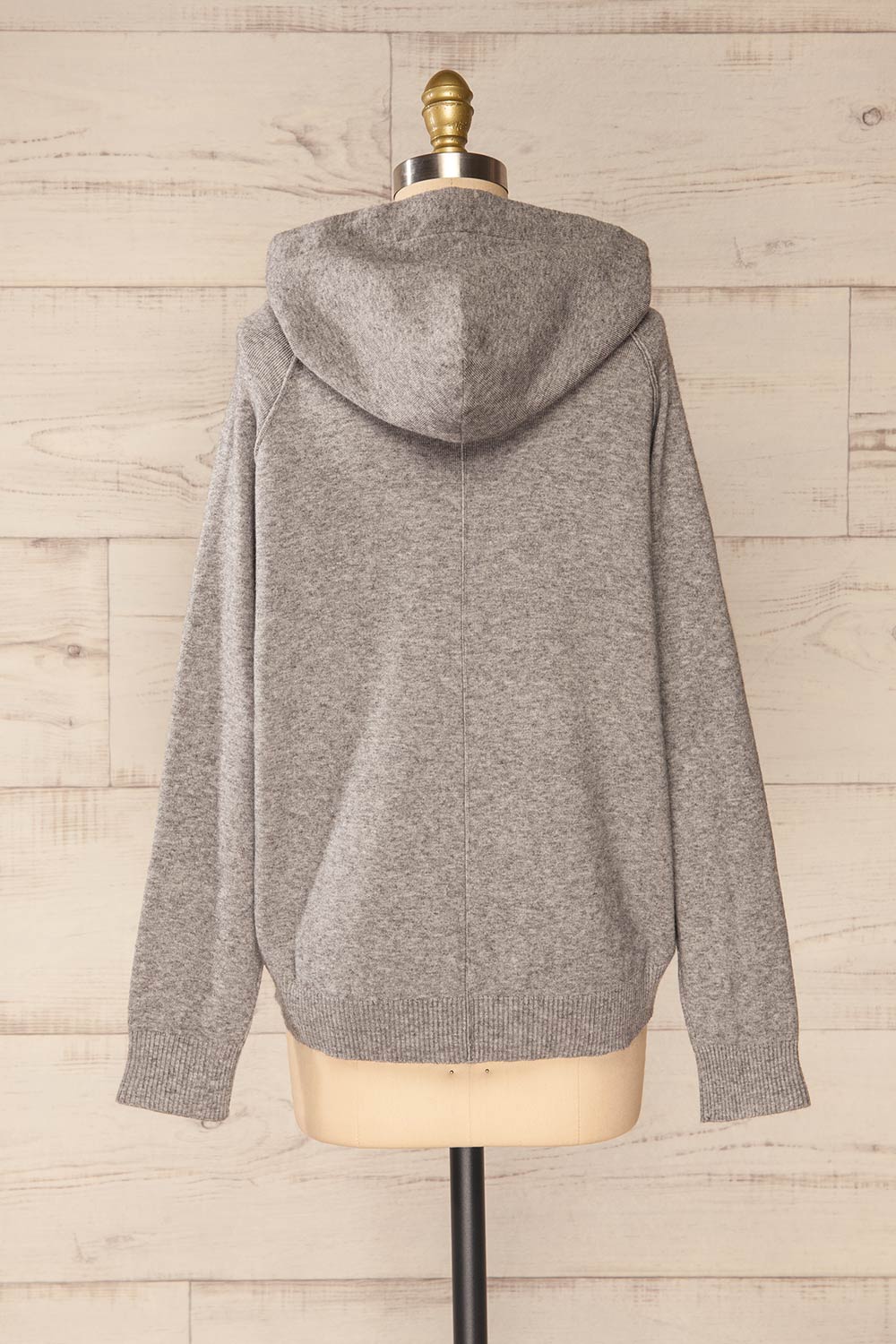 Kaunas Grey Cozy Lounge Set | La petite garçonne top back view