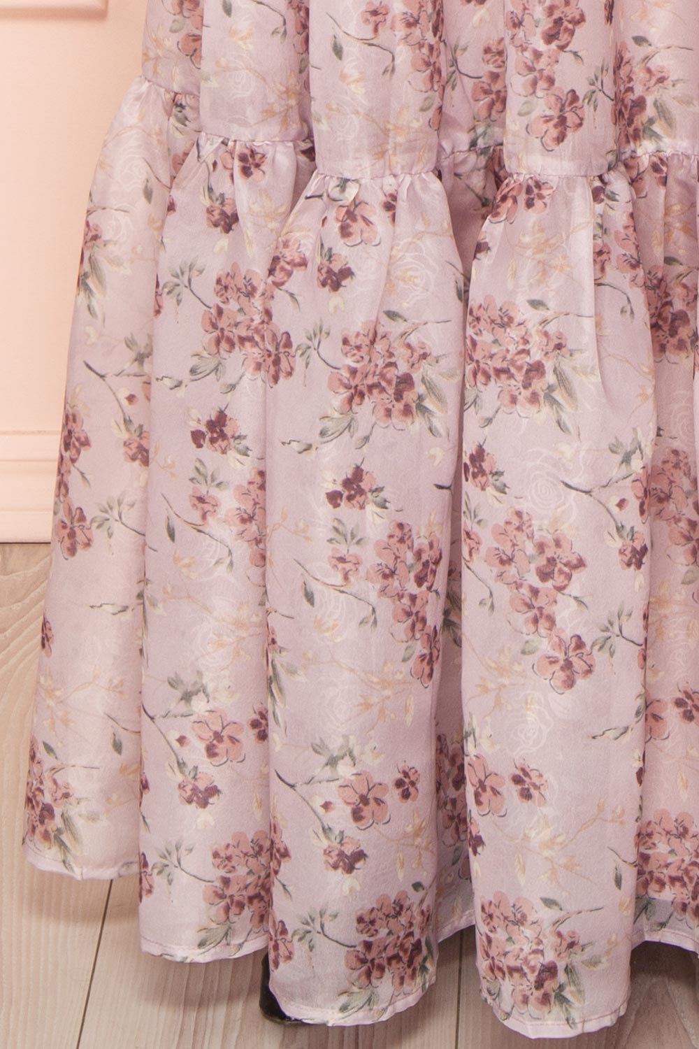 Shayla Floral Tiered Midi Dress | Boutique 1861 bottom