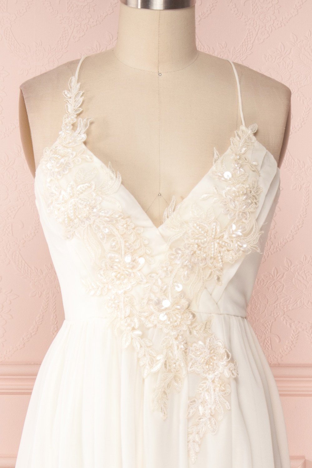 Shio Ivory | Long Chiffon Dress