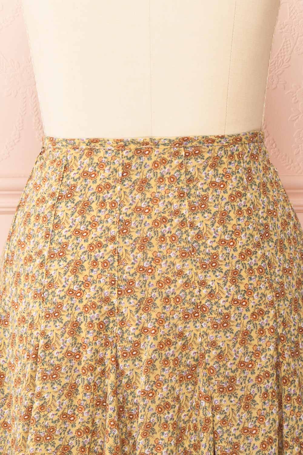 Silka Short Skirt w/ Ruffles | Boutique 1861 back close-up