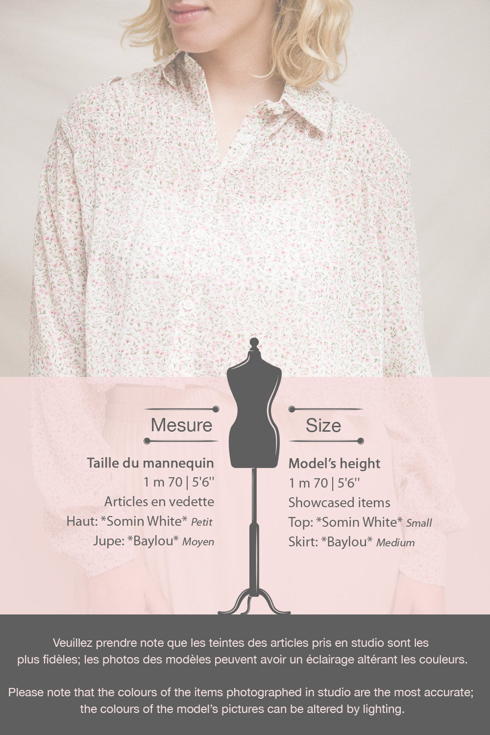 Somin Mustard Floral Long Sleeve Cropped Blouse | Boutique 1861 fiche