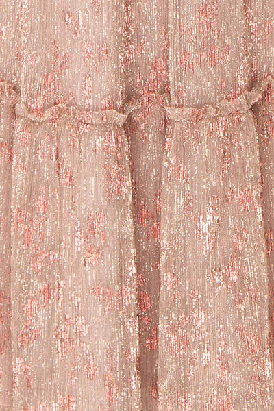 Soneri Shimmery Tiered Midi Dress | Boutique 1861 fabric