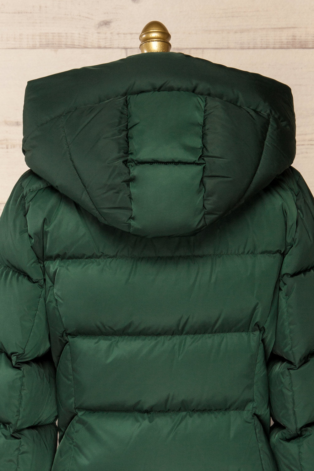 Sonny Forest Green Soia&Kyo Parka Coat with Hood | La Petite Garçonne back close-up