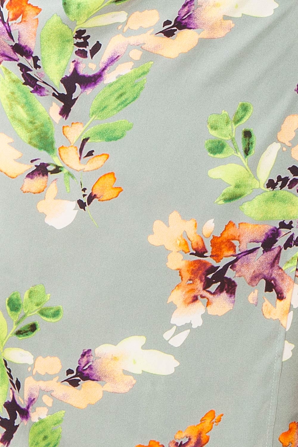 Soukeye Cowl Neck Floral Midi Dress | Boutique 1861 fabric