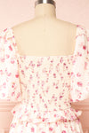 Splendidum Tiered Floral Midi Dress w/ Ruffles | Boutique 1861 - back close up