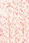 Splendidum Tiered Floral Midi Dress w/ Ruffles | Boutique 1861 -fabric
