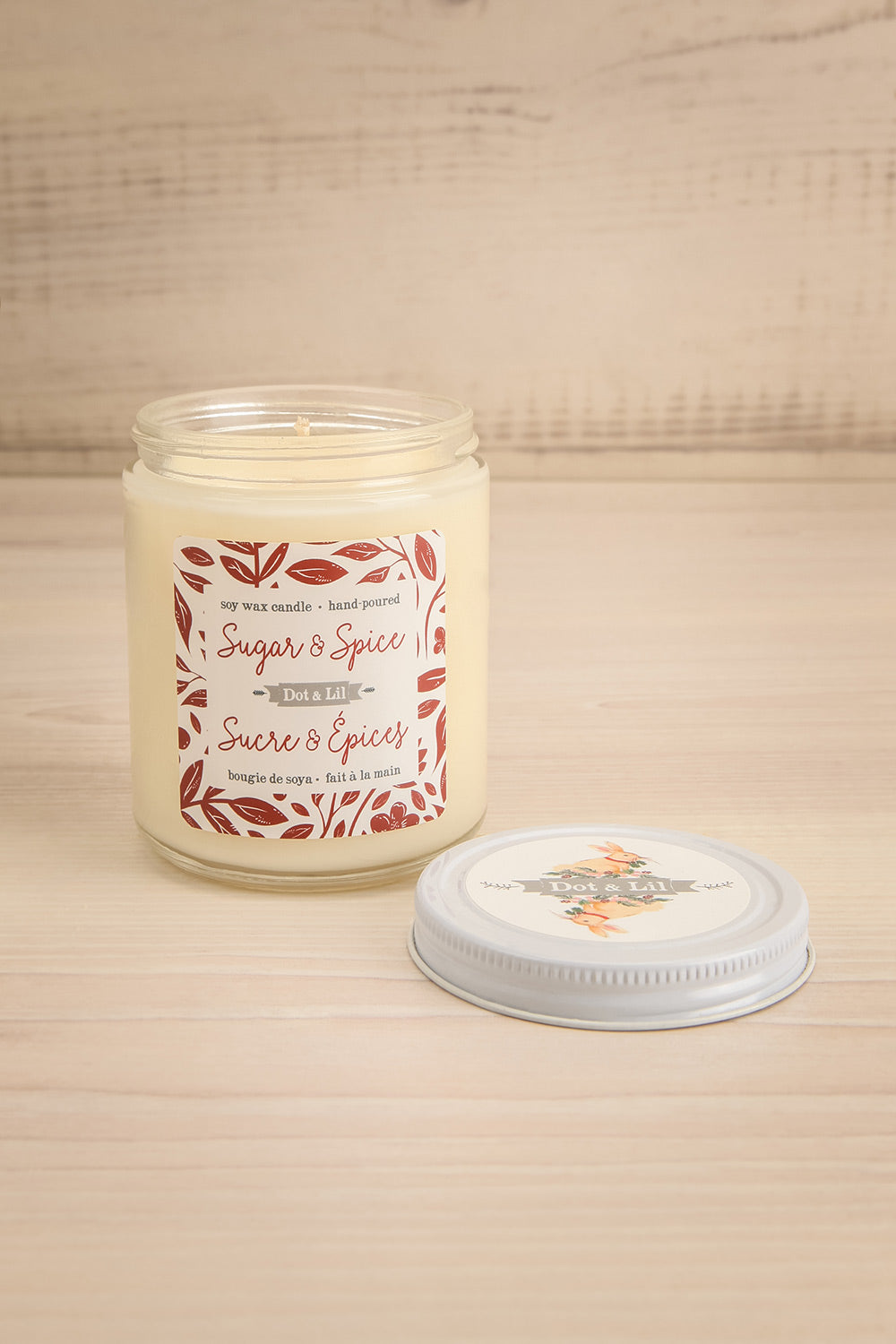 Sugar & Spice Soy Wax Candle | Maison garçonne open view