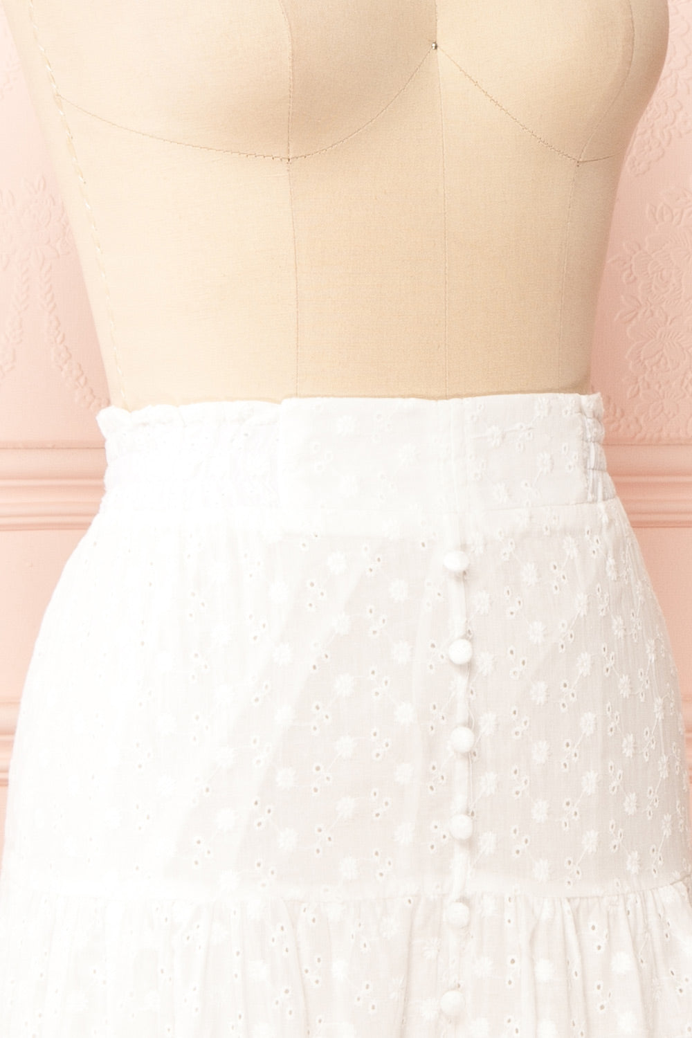 Teresinha Embroidered Midi Skirt | Boutique 1861 side close-up