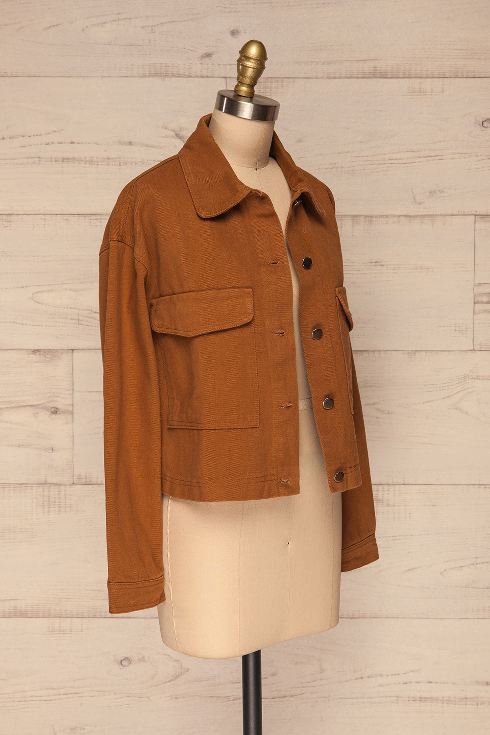 Ternopil Brown Trucker Jacket | Veste | La Petite Garçonne side view